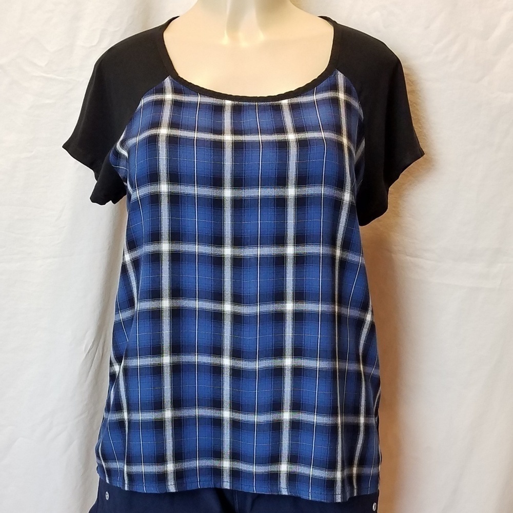 FADED Glory Plaid Rayon Shirt